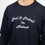 Navy Graphic Cotton Sweatshirt