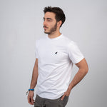Shark Fin White Organic Cotton Tee