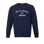 Navy Graphic Cotton Sweatshirt