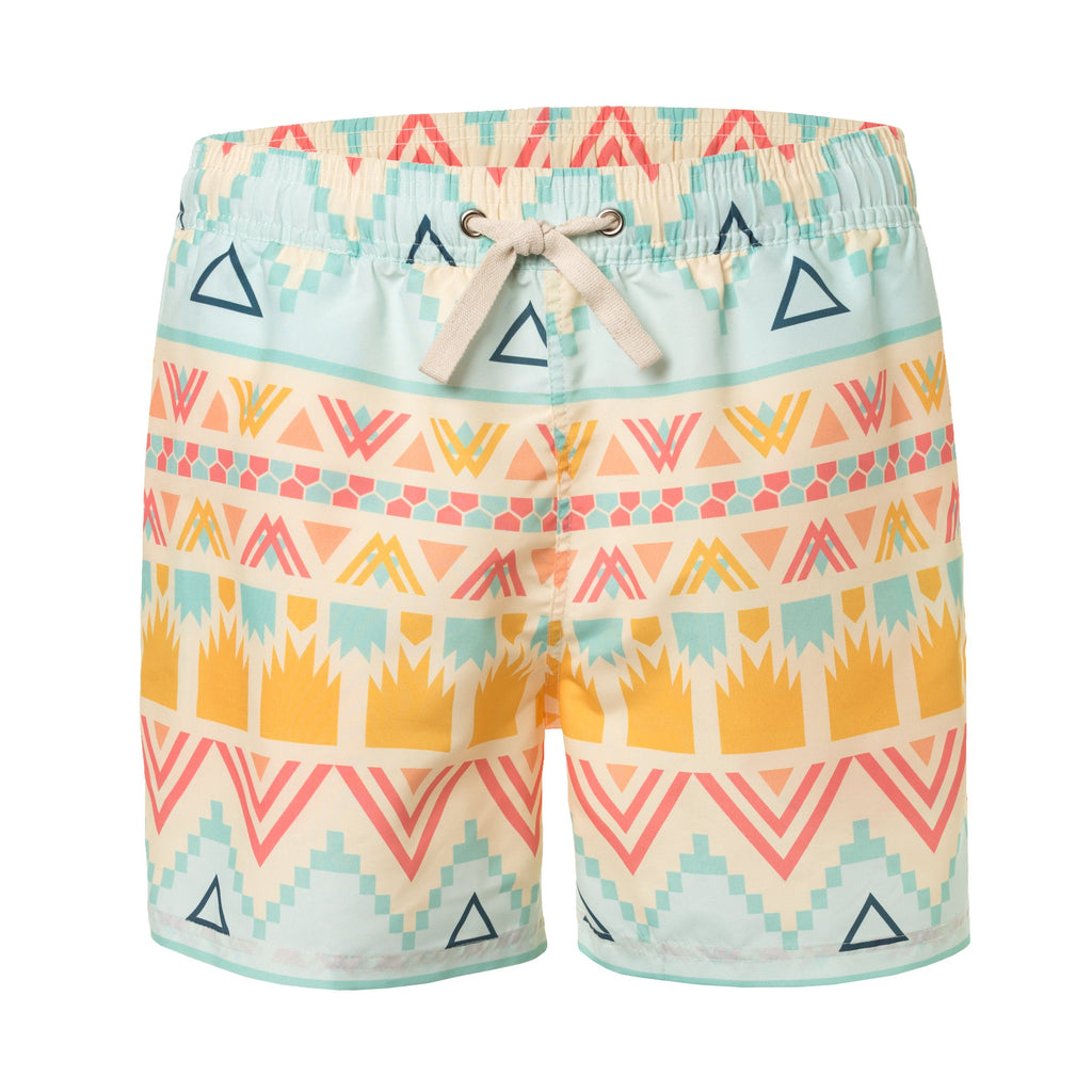 Ethnic Print Men's Swim Trunks