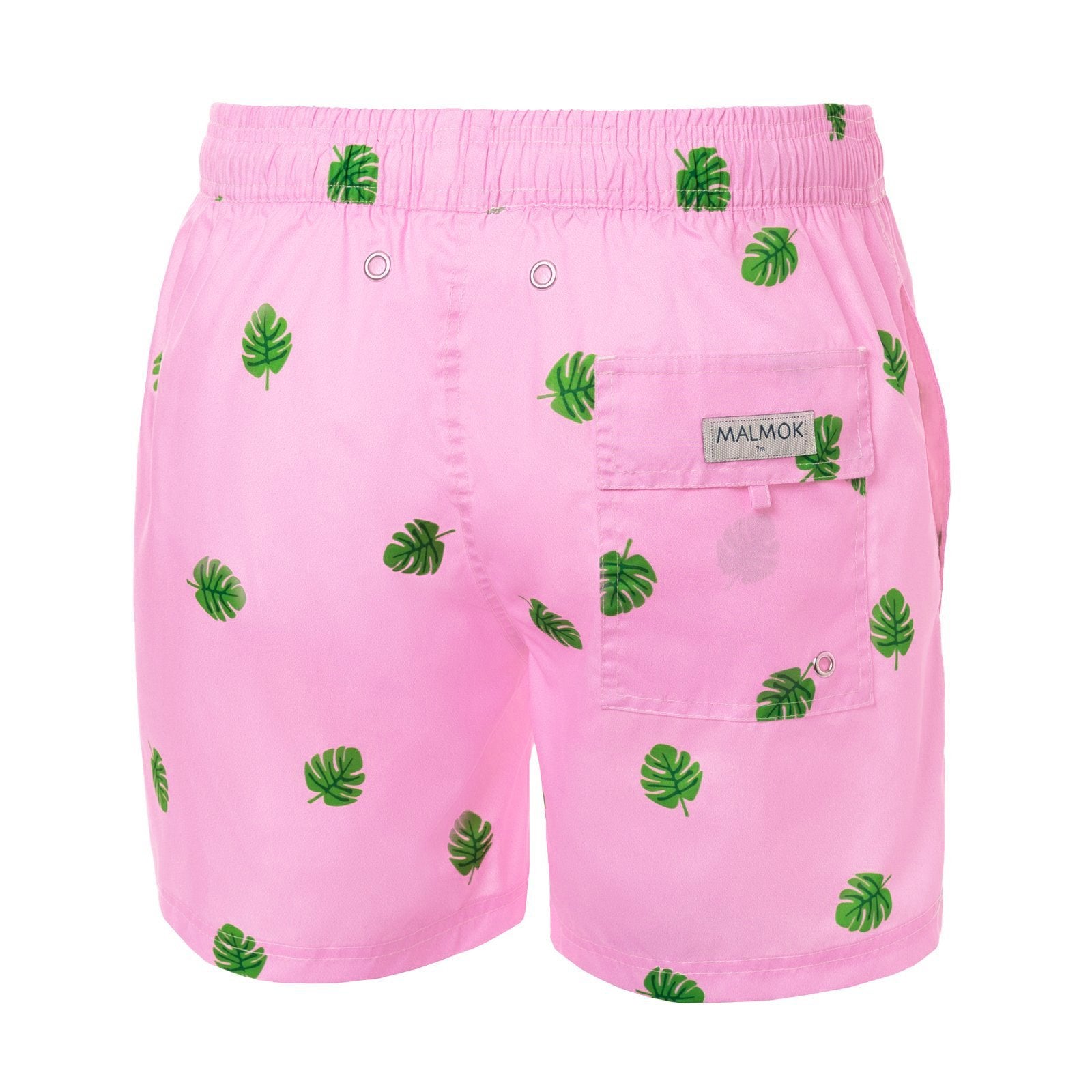 Banana Tree on Pink Men's Swim Trunks