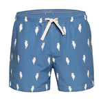 Cockatoo Animal Blue Men's Swim Trunks