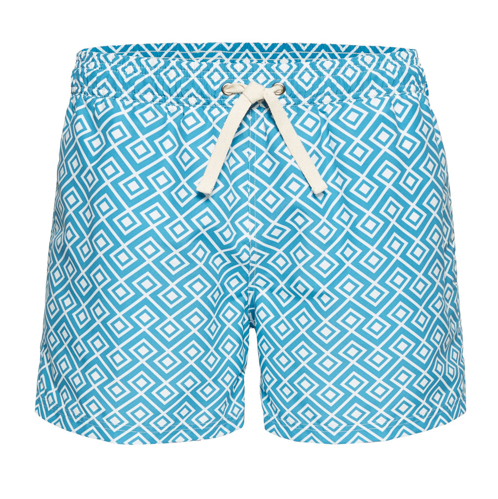 Bruce Wayne Style Blue Men's Swim Trunks