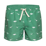 Dinosaur Animal Green Men's Swim Trunks