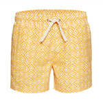 Bruce Wayne Style Yellow Men's Swim Trunks