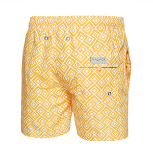 Bruce Wayne Style Yellow Men's Swim Trunks