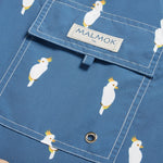 Cockatoo Animal Blue Men's Swim Trunks
