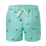 Turquoise Toucan Animal Men's Swim Trunks