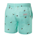 Turquoise Toucan Animal Men's Swim Trunks